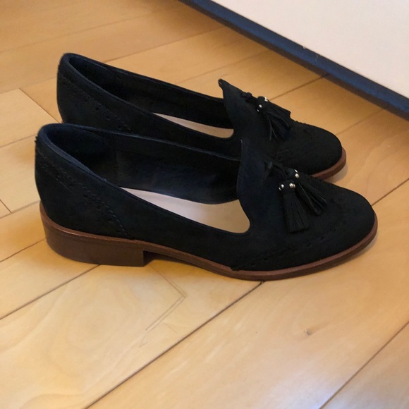 ALDO Ladies Black Suede Loafers - Picture 2 of 2